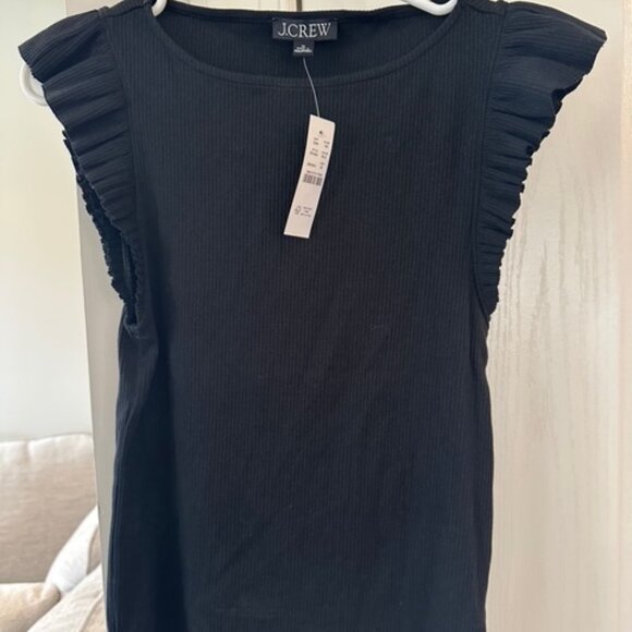 J Crew: Flutter Sleeve Top - Picture 1 of 1